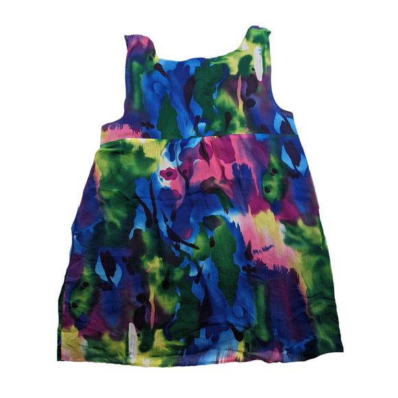 Lane Bryant watercolor Abstract Mini chiffon Dress Size 28 - Picture 2 of 5
